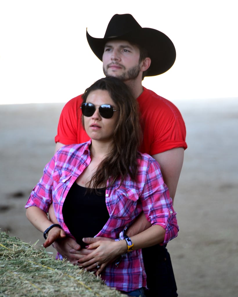 Mila Kunis and Ashton Kutcher at Stagecoach 2014