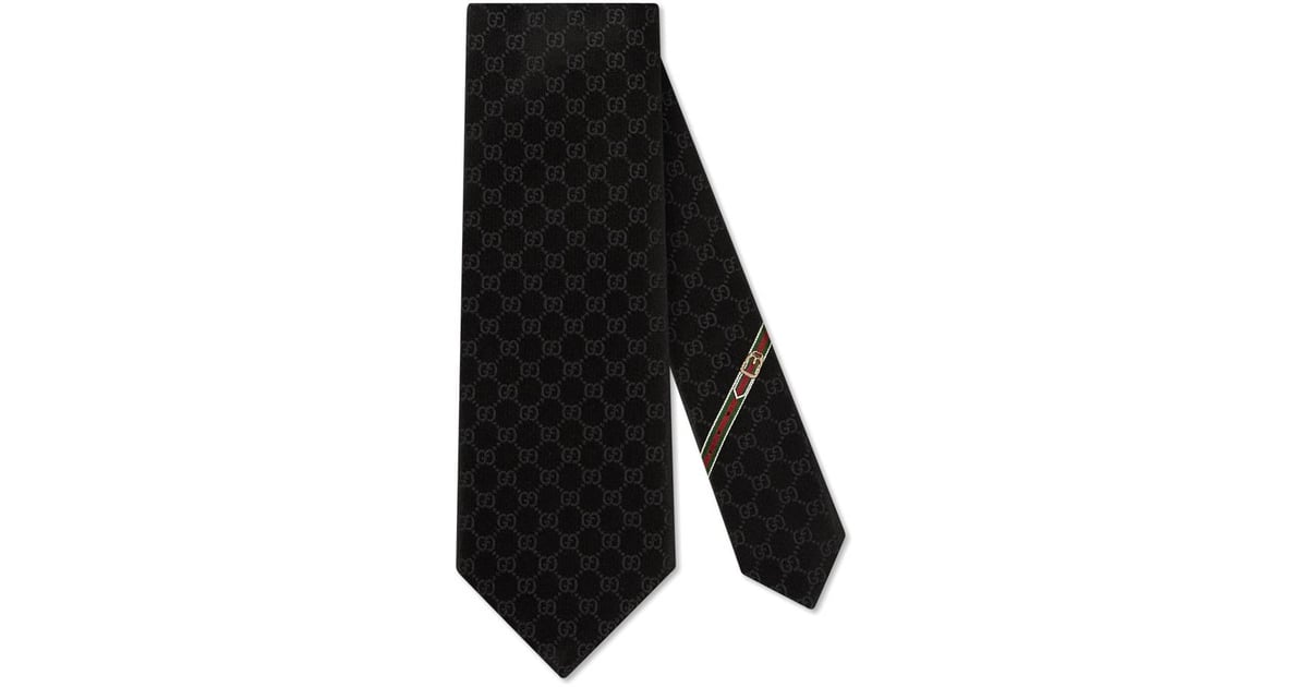 gg pattern silk tie