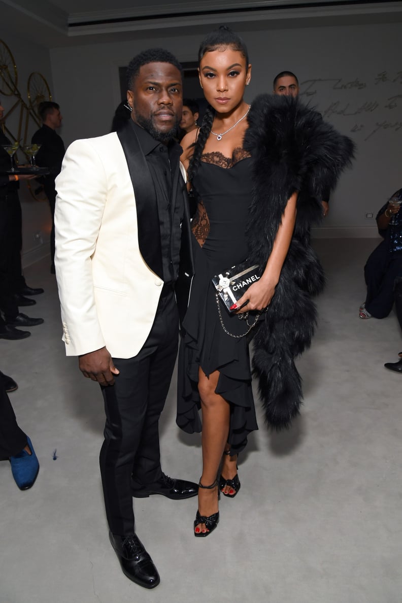 Kevin Hart and Eniko Parrish at Diddy's 50th Birthday Party