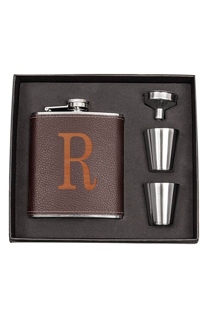 Monogrammed Flask Set