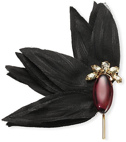 Marni Black Feather Brooch