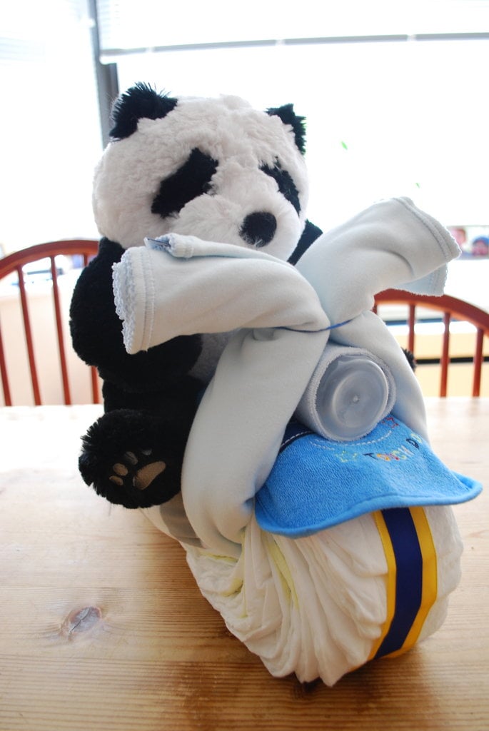 Panda On A Chopper Baby Shower Diaper Cakes Popsugar