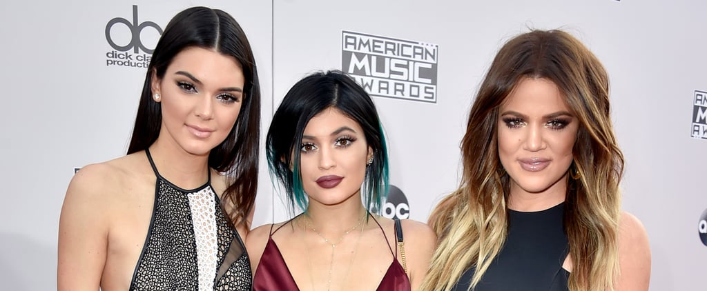 Kendall and Kylie Jenner at the American Music Awards 2014