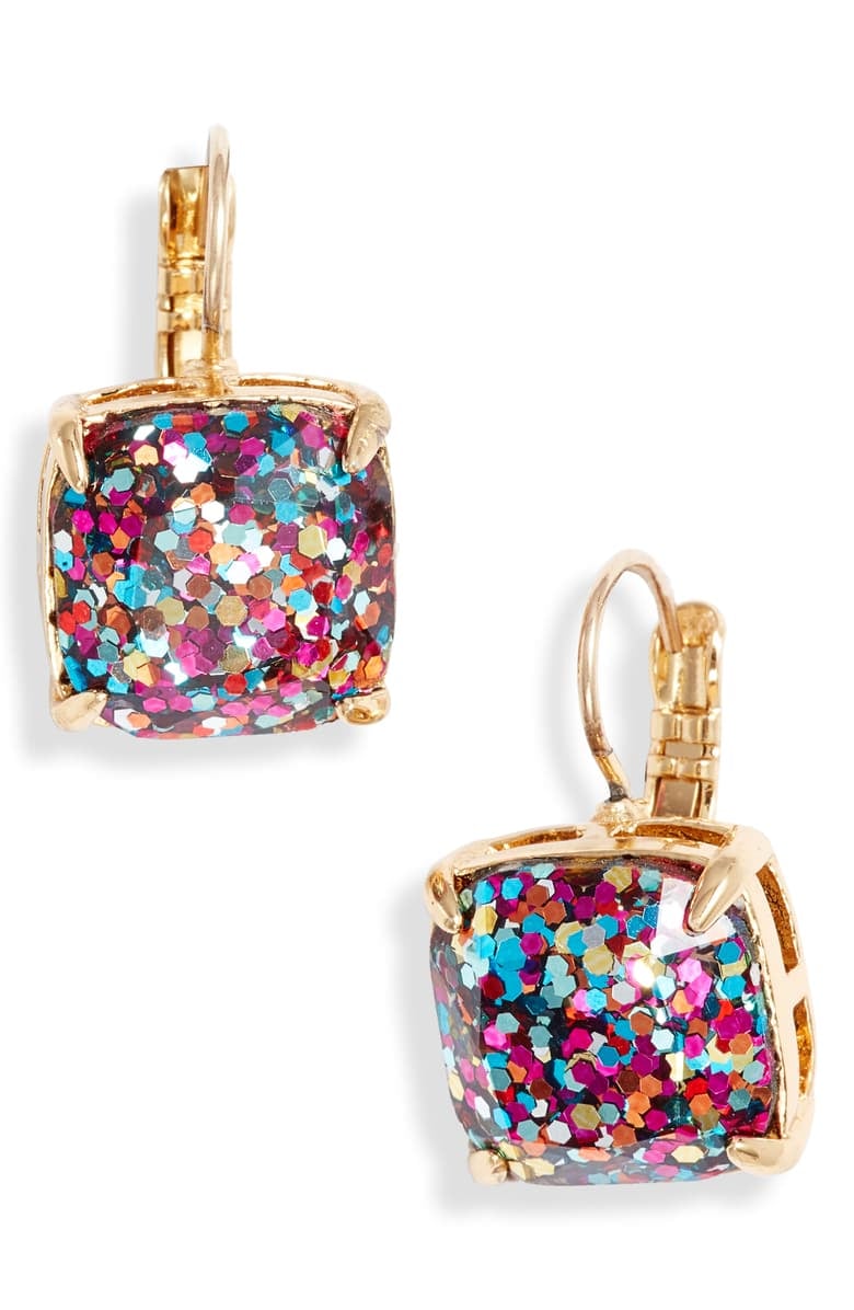 Kate Spade New York Small Square Lever-Back Earrings