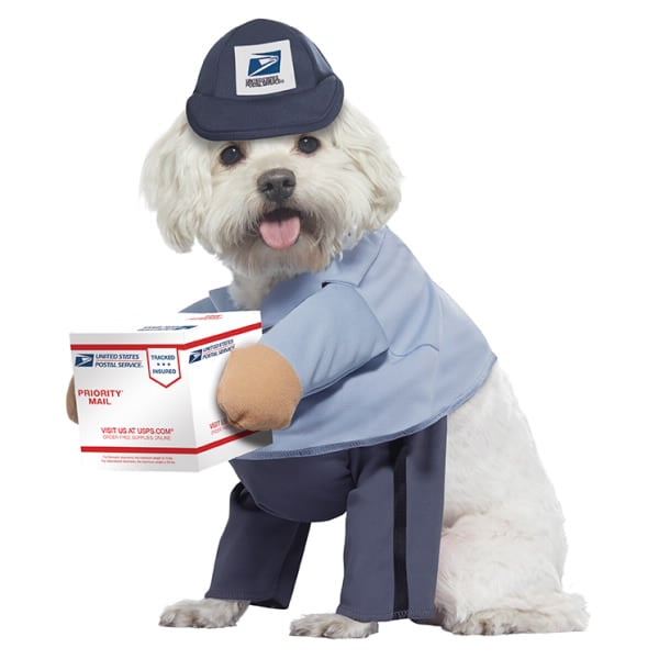 USPS U.S. Mail Carrier Dog Costume