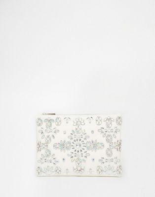 Asos Bridal Jewel and Pearl Clutch Bag