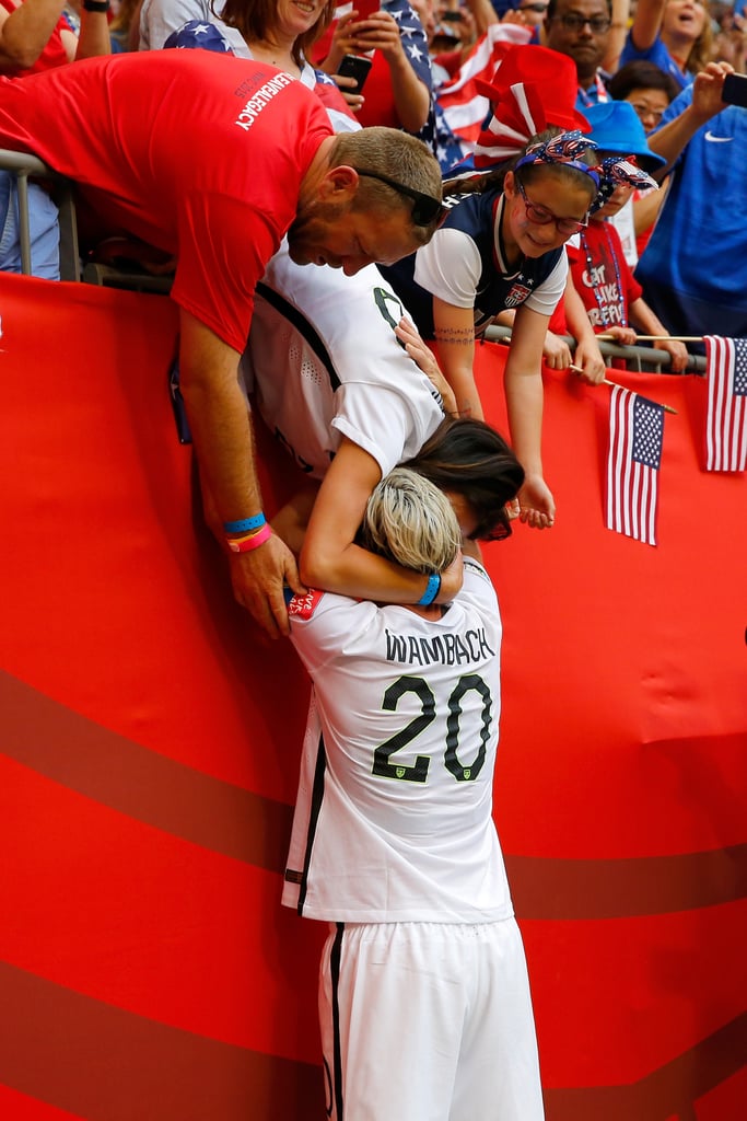 Abby Wambach Kisses Wife After Soccer Win