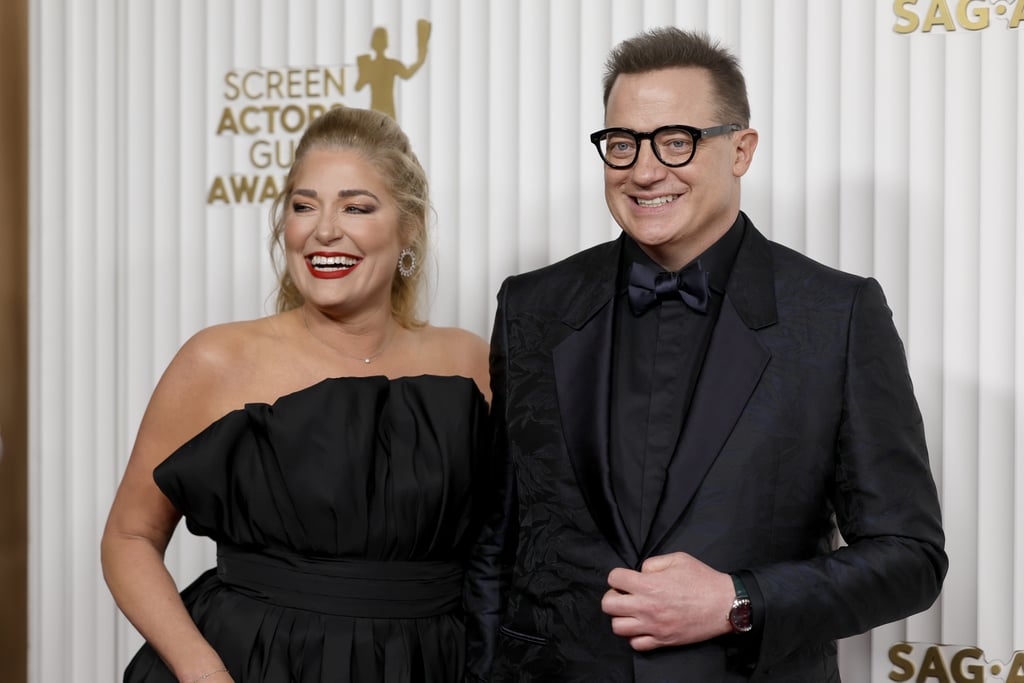 Brendan Fraser and Jeanne Moore at 2023 SAG Awards