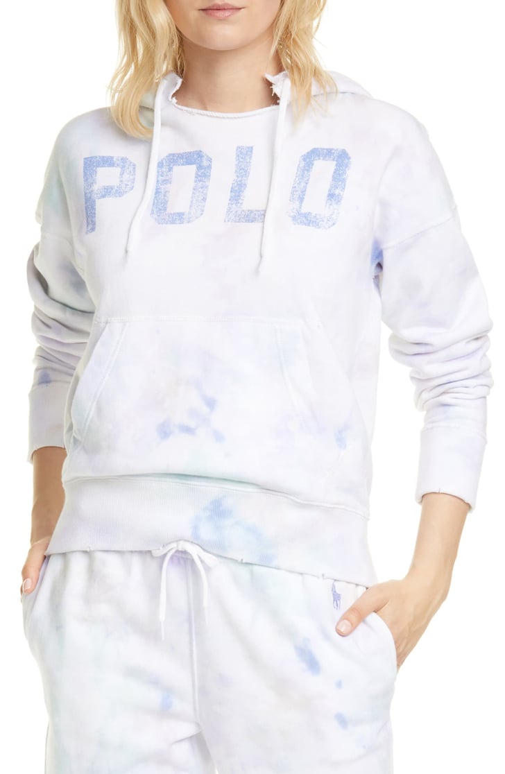 Polo Ralph Lauren Distressed Tie Dye Logo Hooded Sweatshirt | The Best