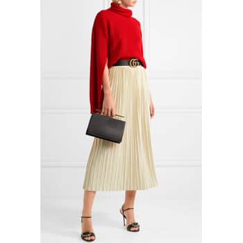 Queen Letizia's Pleated Midi Skirt November 2018 | POPSUGAR Fashion