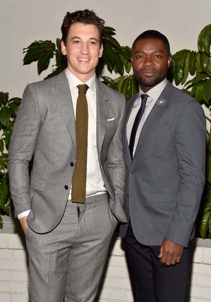 Miles Teller and David Oyelowo linked up at W's party.