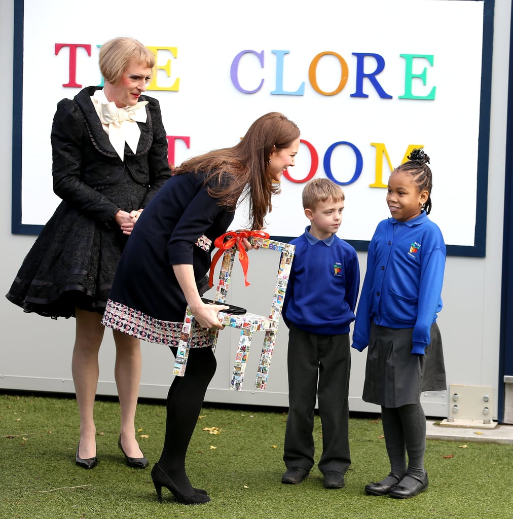 Kate Middleton at the Clore Art Room in London Pictures POPSUGAR Celebrity