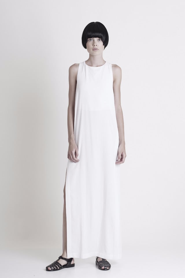 Graffer and Fluf Side Slit Maxi Dress ($242) | Best White Dresses For ...