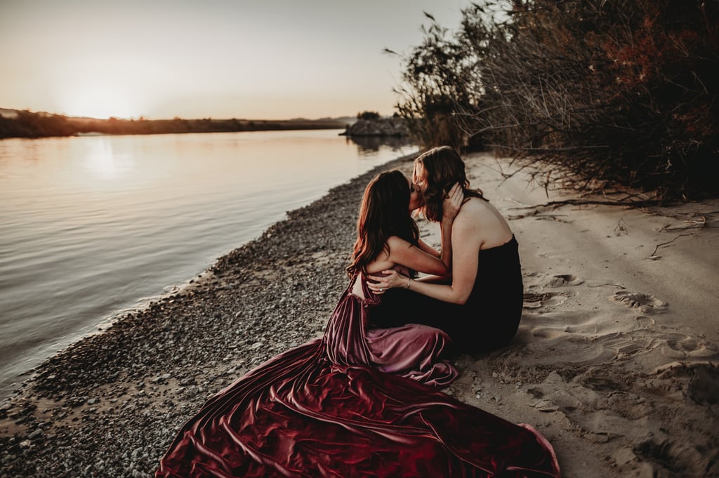 Sexy River Beach Engagement Photo Shoot Popsugar Love Uk