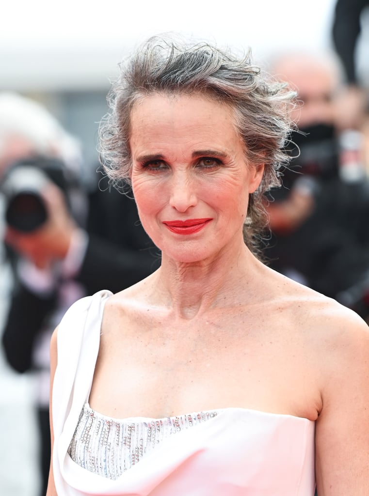 Andie MacDowell Debuts Gray Hair at Cannes Film Festival