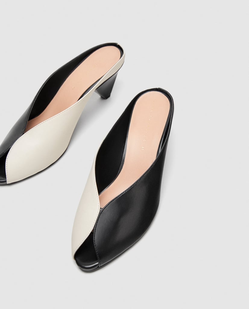 Zara Cone Heel Mules