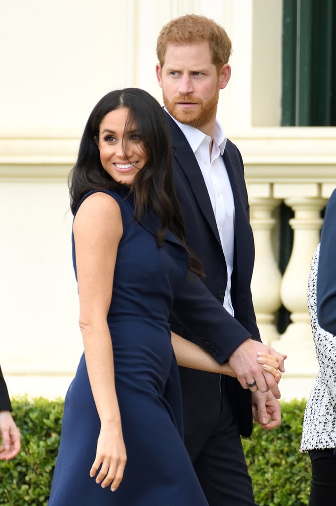 Prince Harry Holding Meghan Markle's Hand in Australia 2018