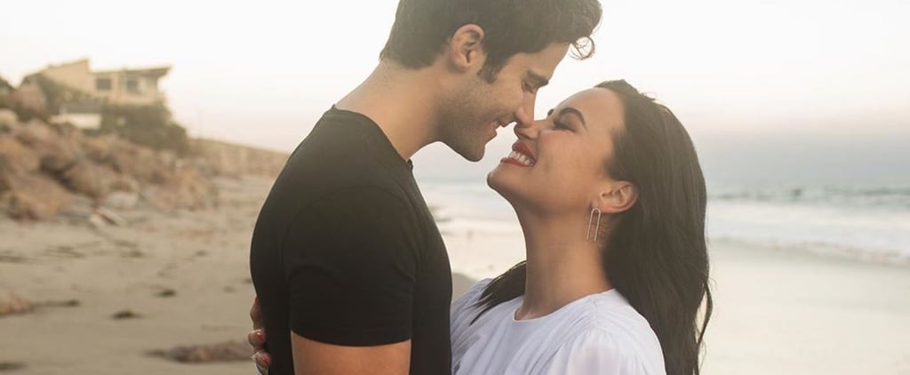 Demi Lovato Got Engaged in This White Ruched Dress