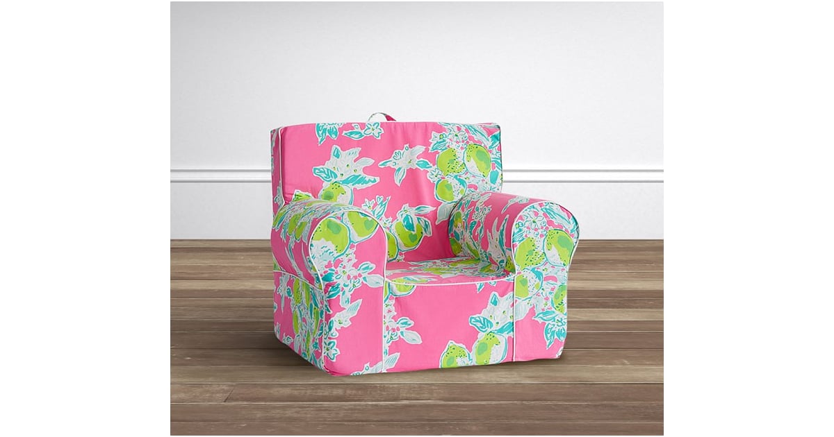 Pink Lemonade Anywhere Chair Holy Sh T Pottery Barn Just Launched A Lilly Pulitzer Line And Where Do We Even Begin Popsugar Family Photo 4