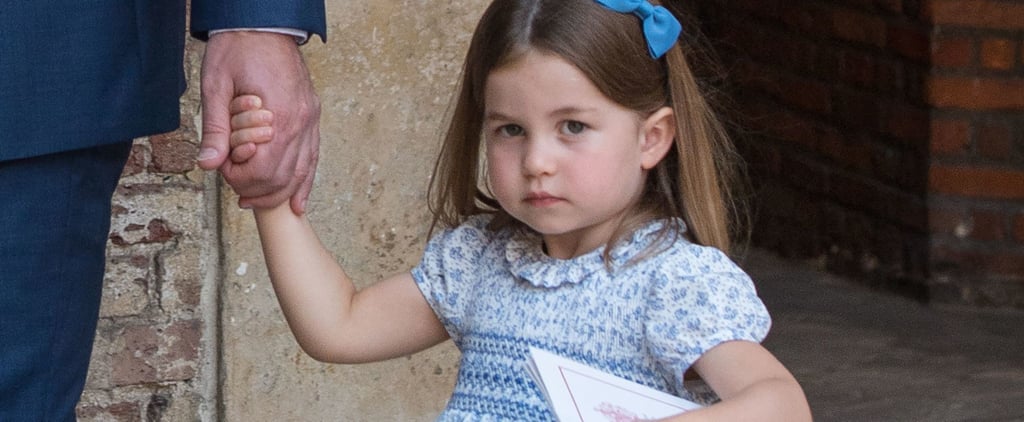 Princess Charlotte Talking to Photographers at Christening