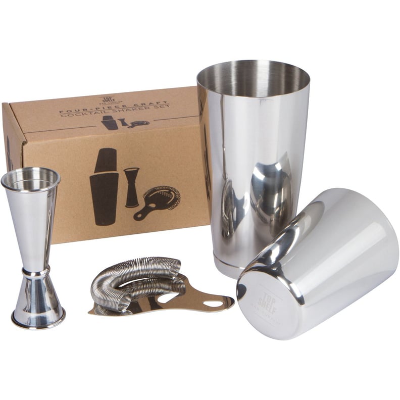Boston Shaker Set: Professional Two-Piece Stainless Steel Cocktail Shaker Set