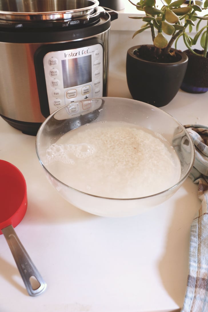 Soak the rice in water for around 15 minutes. How to Cook Rice in an Instant Pot POPSUGAR