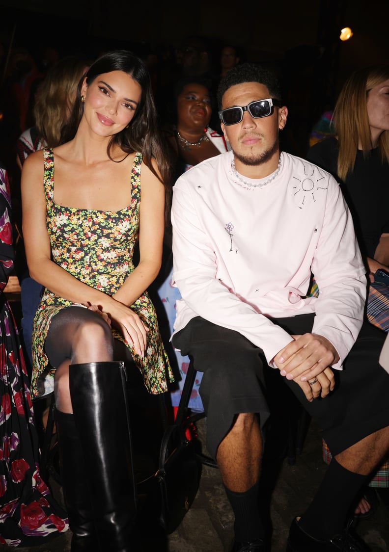 Kendall Jenner and Devin Booker at the Marni Spring 2023 ready to wear runway show front row on September 10, 2022 in Brooklyn, New York. (Photo by Fairchild Archive/WWD via Getty Images)