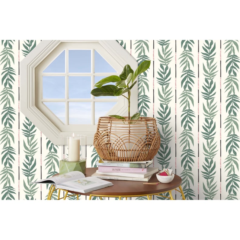 Drew Barrymore Flower Home Vintage Palm Green Peel & Stick Wallpaper