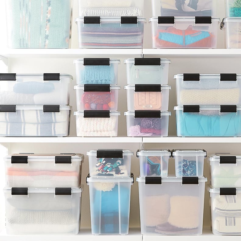 Clear Storage Bins: Clear Weathertight Totes