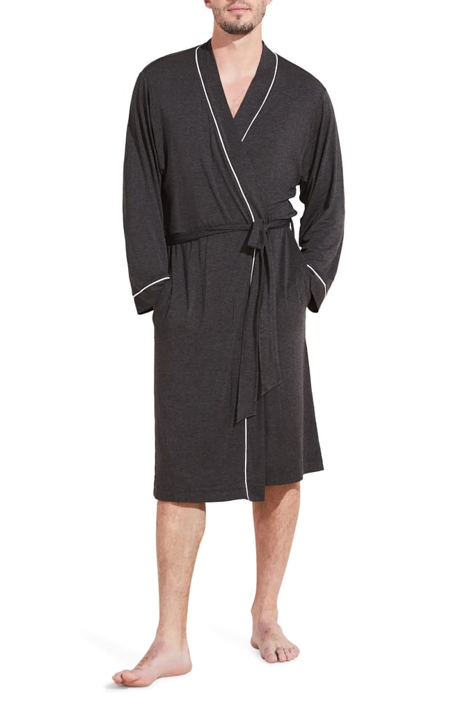 Eberjey William Lightweight Jersey Knit Robe ($128)
Eberjey's William Lightweight Jersey Knit Robe will make him feel extra pampered. It's super soft and made from sustainably sourced modal, perfect for all-year lounging. The luxe robe comes in three classic colors and has a waist tie and two hidden pockets. This is perfect for the father who enjoys the finer things in life.