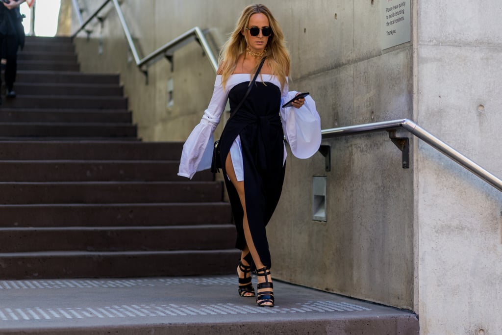 Tame a Sexy Dress With a Shirt Layered Right Underneath
