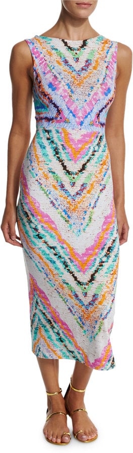 Mara Hoffman Rainbow-Print Tie-Back Dress ($273)