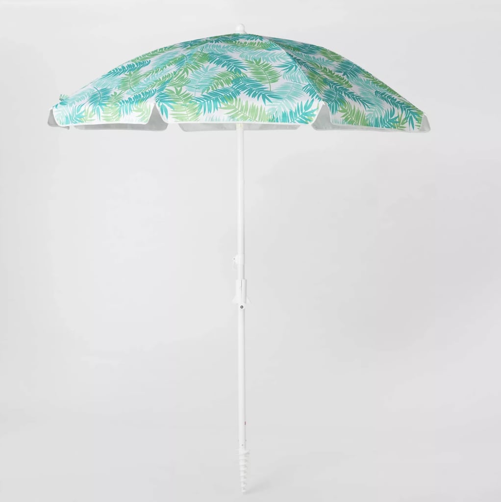 Sun Squad 6' Umbrella with Anchor (Green Leaf)