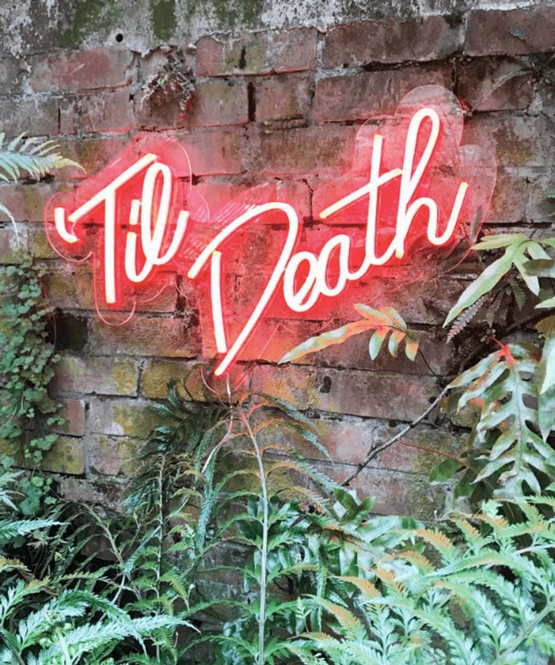 'Til Death Neon Wedding Sign