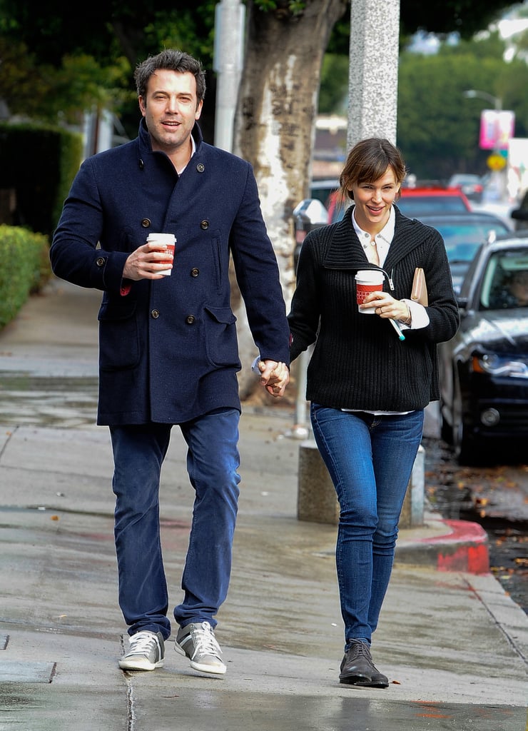 Ben and Jennifer held hands during a daytime stroll in LA in November 2013.