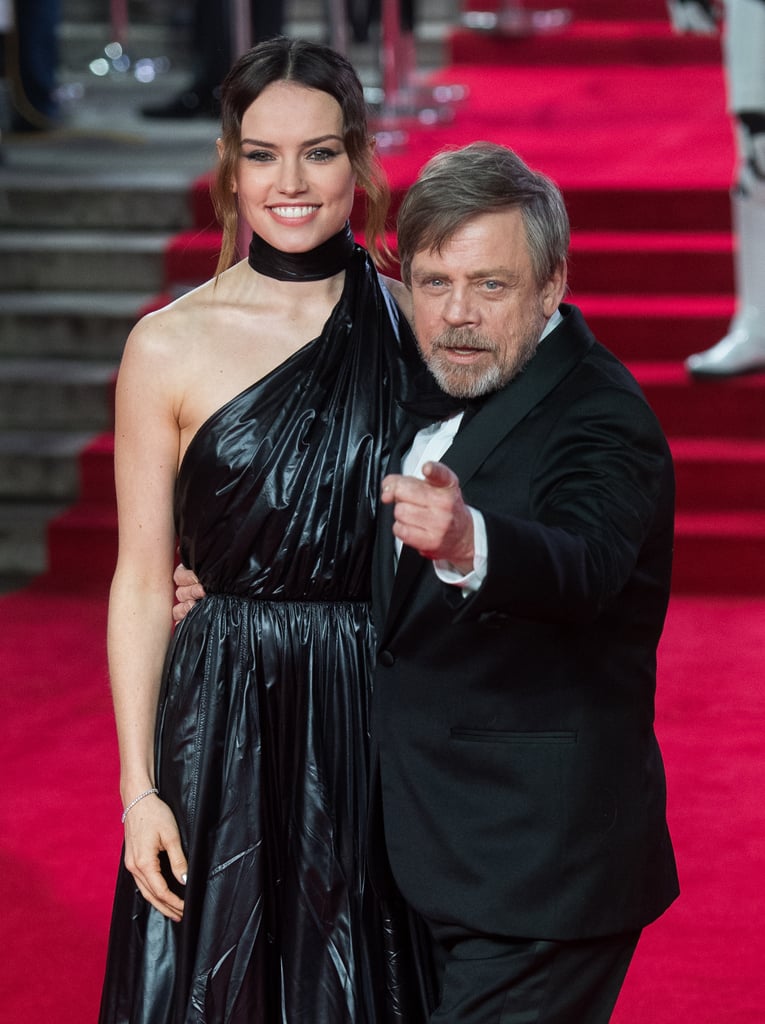 Pictured:  Daisy Ridley and Mark Hamill.