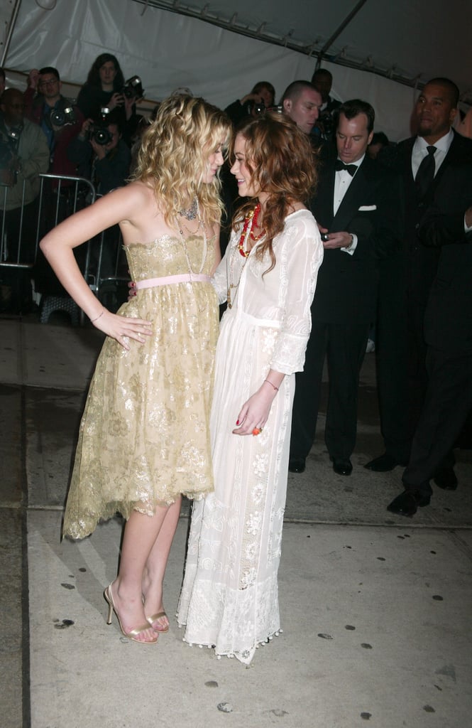 Ashley and Mary-Kate Olsen shared a private giggle at the 2005 event.