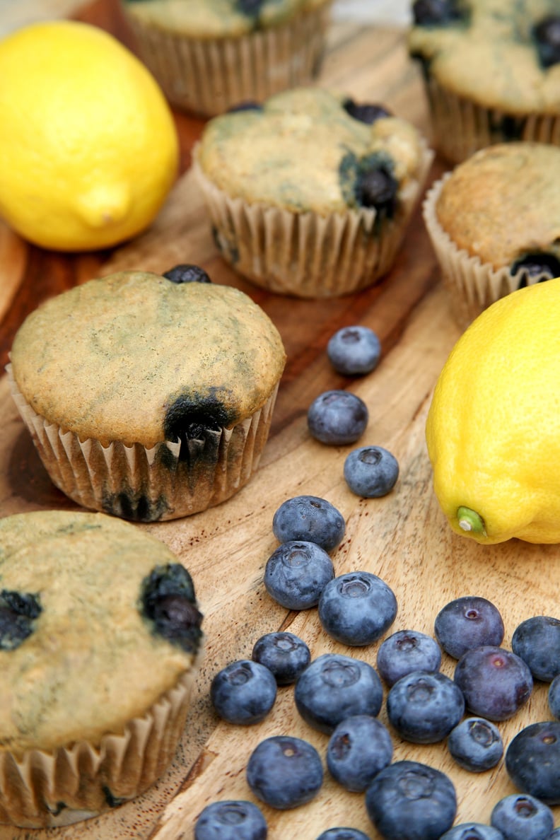Low-Sugar, High-Protein Lemon Blueberry Protein Muffins