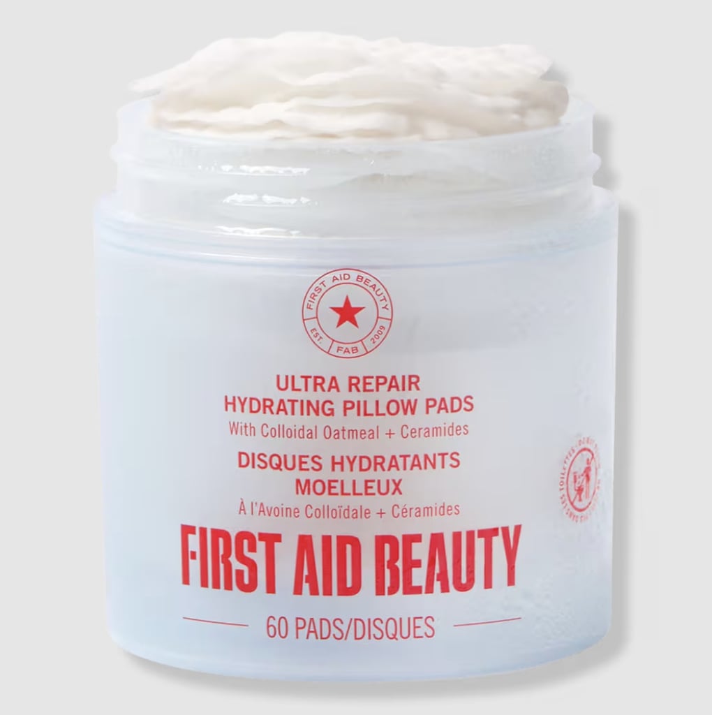 First Aid Beauty Ultra Repair Hydrating Pillow Pads ($20, originally $39)
Sensitive skin needs all the TLC it can get, and these pillow pads were designed to help with just that. Packed with soothing ingredients like colloidal oatmeal, ceramides, cica, and ceramides, this powerhouse formula calms irritation and supports your skin barrier. As someone with reactive and eczema-prone skin, these pads are a total game-changer in my routine.