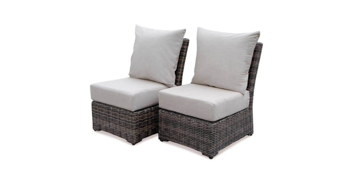 Cherry Hill All Weather Wicker Patio Armless Deep Seating Chairs Best Target Outdoor Furniture For Small Spaces Popsugar Home Uk Photo 13