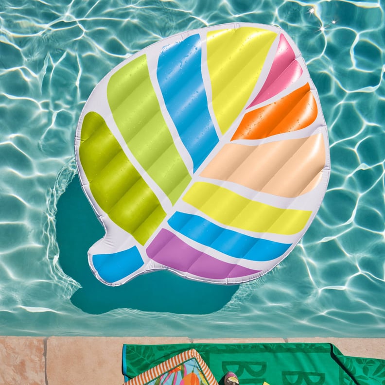 An Inflatable Palm Pool Float
