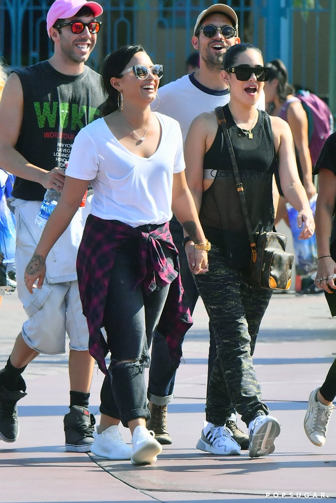 Demi Lovato Holds Hands With Lauren Abedini at Disneyland