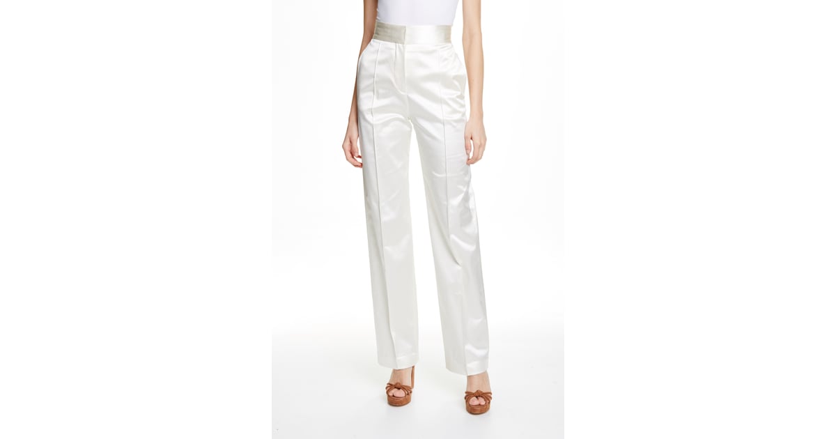 zendaya tailored satin trousers