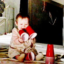 When everyone else is freaking out about walkers and then there is Judith with her cups.