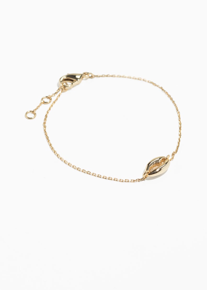 & Other Stories Puka Shell Chain Bracelet