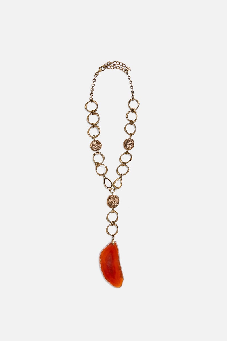Zara Studio Large Beaded Necklace