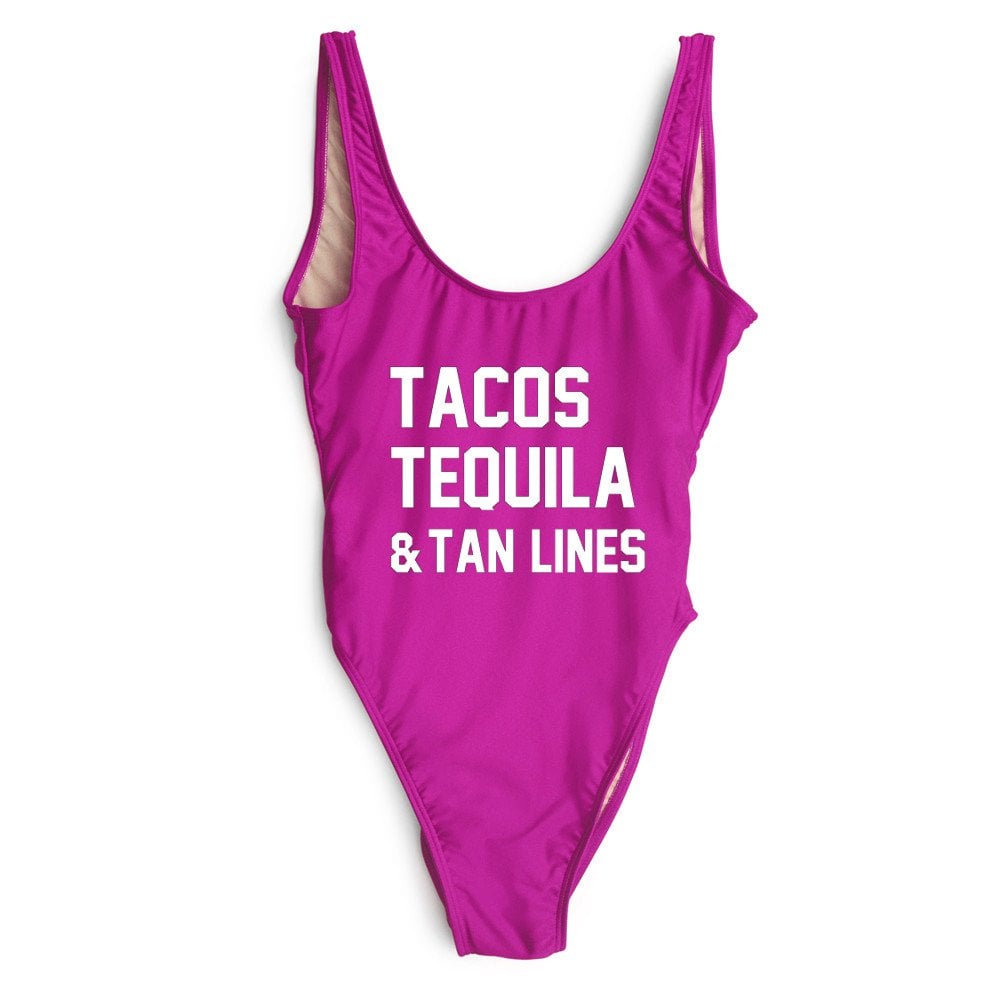 Tacos Tequila and Tan Lines Swimsuit ($99)