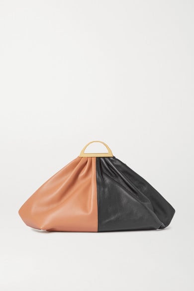 The Volon Gabi Two-Tone Leather Clutch