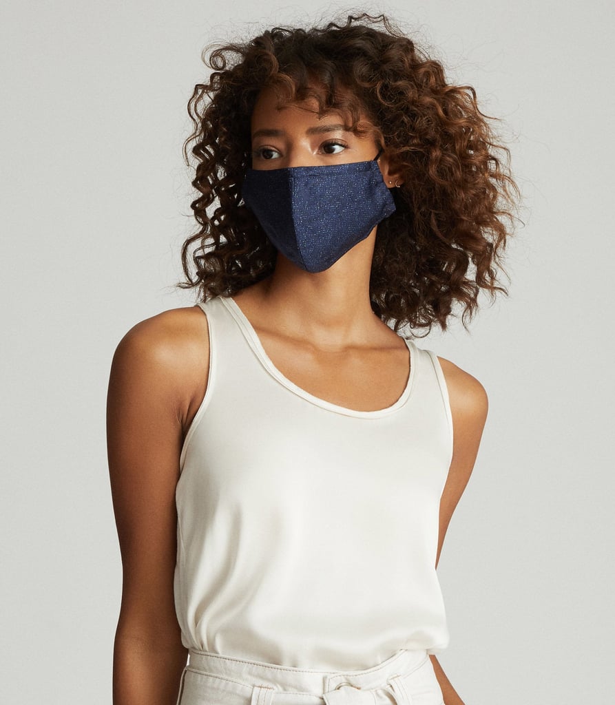 Reiss Navy Reusable Face Mask