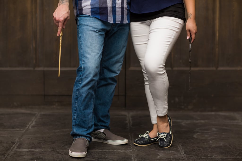 Engagement Photos at the Wizarding World of Harry Potter